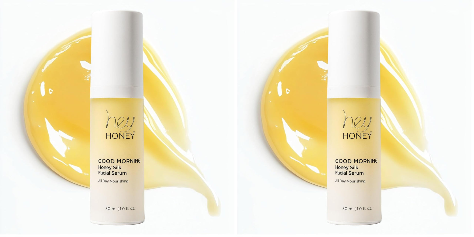 Hey Honey Good Morning Honey Silk Facial Serum | Anti-Aging Vitamin C & Hyaluronic Acid Serum for Radiant Skin Boosts Glow, Smooths Fine Lines, Strengthens Skin Barrier | 1 oz