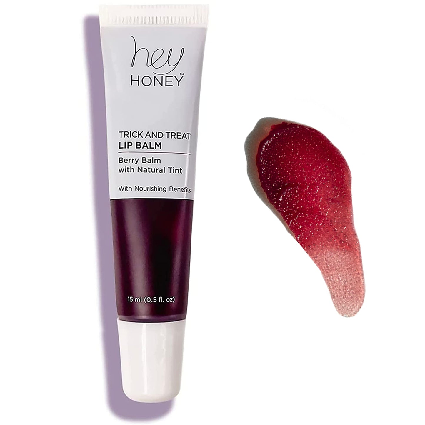 Hey Honey Trick and Treat Watermelon Plumping Lip Balm, 2 In 1 Natural Tint with Hydrating & Moisturizing Properties